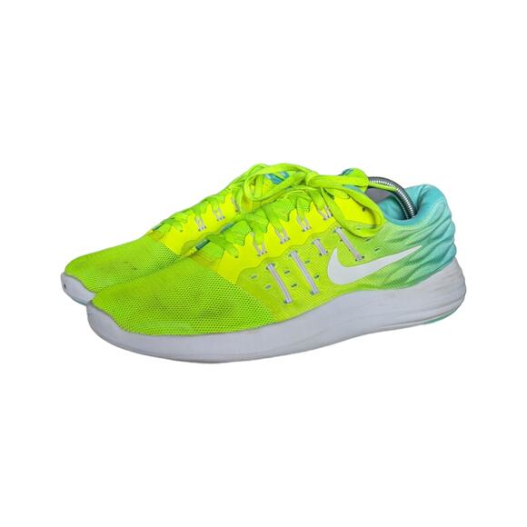 Nike Lunarstelos Running Shoes Sneakers 844736-700 Volt Sportswear Activewear - Picture 2 of 7